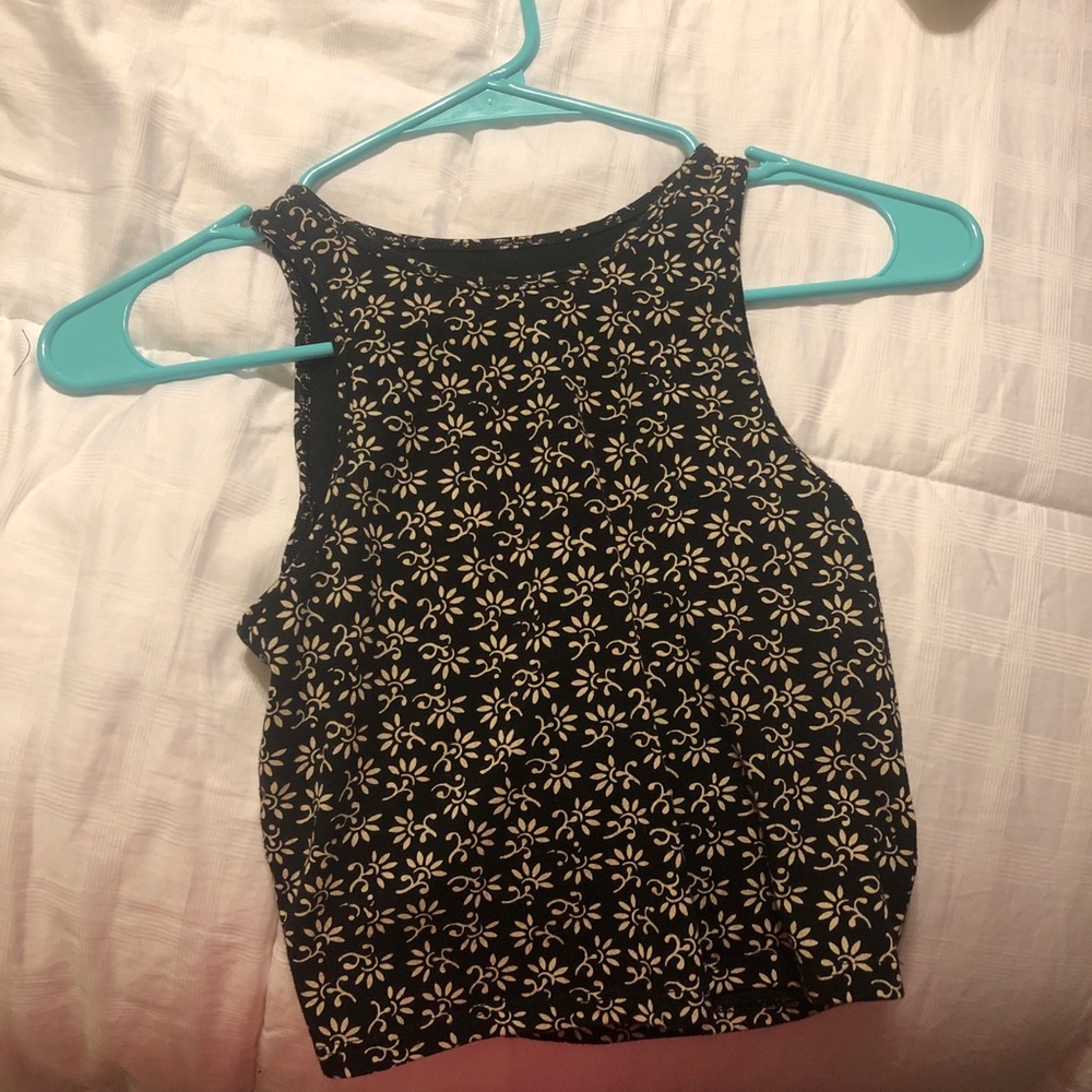 black and white croptops